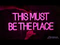 Britrio This Must Be The Place Pink Neon Sign for Bedroom Wall Decor Light Up Word Neon Light Sign