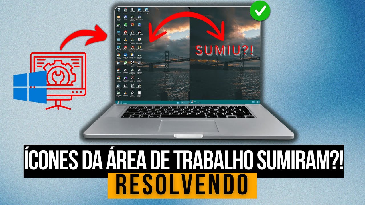 Ícones da Área de Trabalho Sumiram (RESOLVENDO)