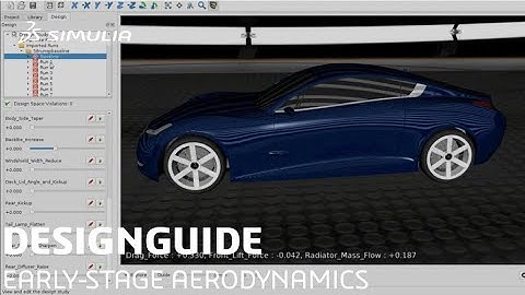 Early-stage Vehicle Aerodynamics and Cooling Airflow Design Exploration with PowerFLOW DesignGUIDE