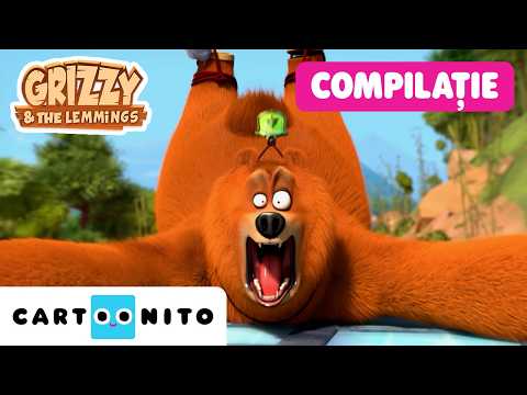 Compilație Grizzy și Lemingii 🐻✨ | Dulapuri teleportatoare și tunuri de pirați | Cartoonito