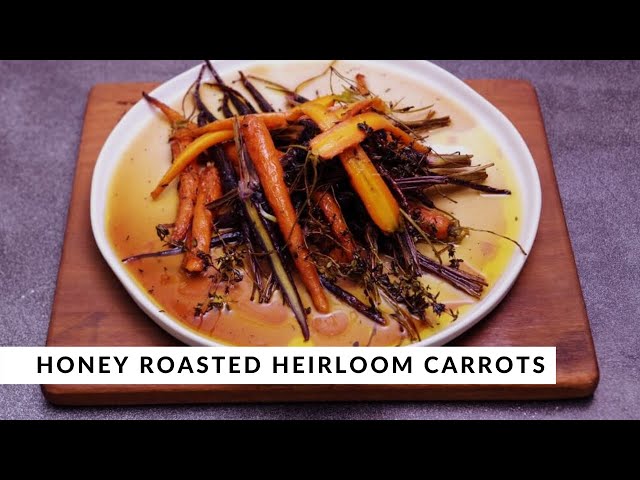 Honey Roasted Heirloom Carrots by Elena Duggan 