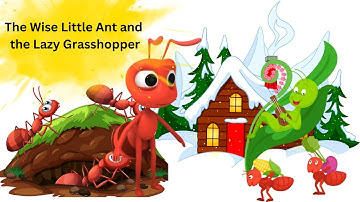 The Wise Little Ant and the Lazy Grasshopper/fairy tale/ moral story for kids/learn English by story
