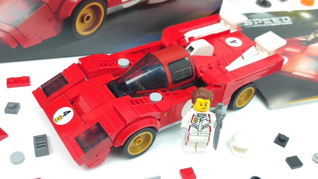Stop Motion Build] LEGO 76906 1970 Ferrari 512 M(Photos used