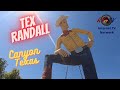 Canyon Texas US HWY 60 - Tex Randall Statue -Leaving Oklahoma