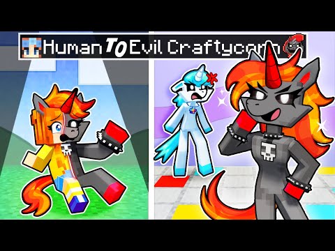 From HUMAN to CRAFTYCORN'S EVIL SISTER in Minecraft?!