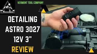 Detailing Astro 3027 12v 3” Mini Cordless Pistol Polisher W/ 2 1.5amp Batteries 🔋