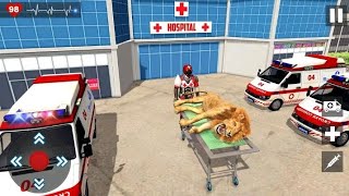 Animals Rescue Game Doctor Robot 3D - Emergency Ambulance Driver Android Gameplay screenshot 5