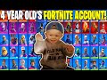 4 YEAR OLD GIVES ME HIS RARE FORTNITE ACCOUNT... Here's What I Found! ($2,000 Locker!)
