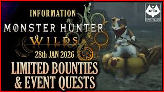 THIS WEEKS LIMITED BOUNTIES AND EVENT QUESTS : MONSTER HUNTER WILDS