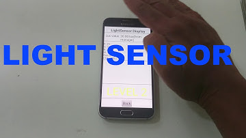 Samsung Galaxy S6 Light Sensor test