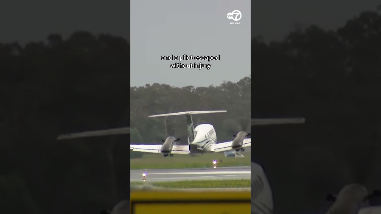 Pilot lands plane with no landing gear