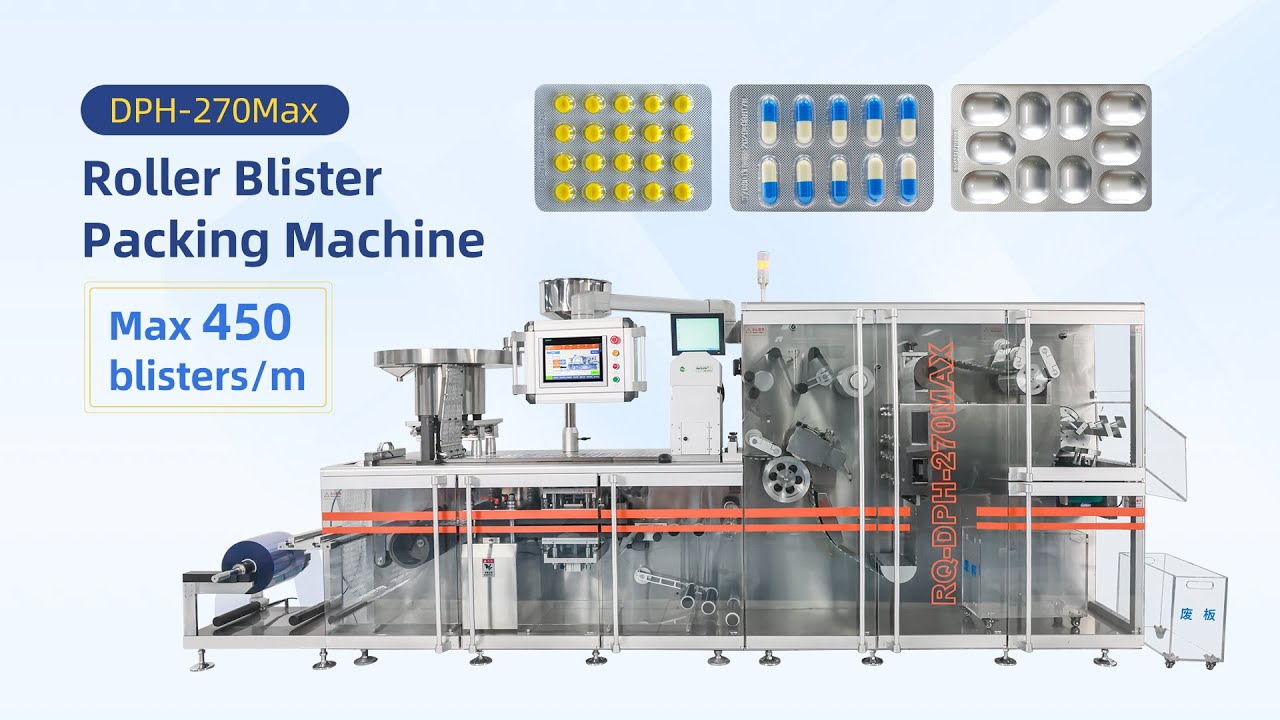 DPH-270Max High Speed Roller Blister Packing Machine - YouTube