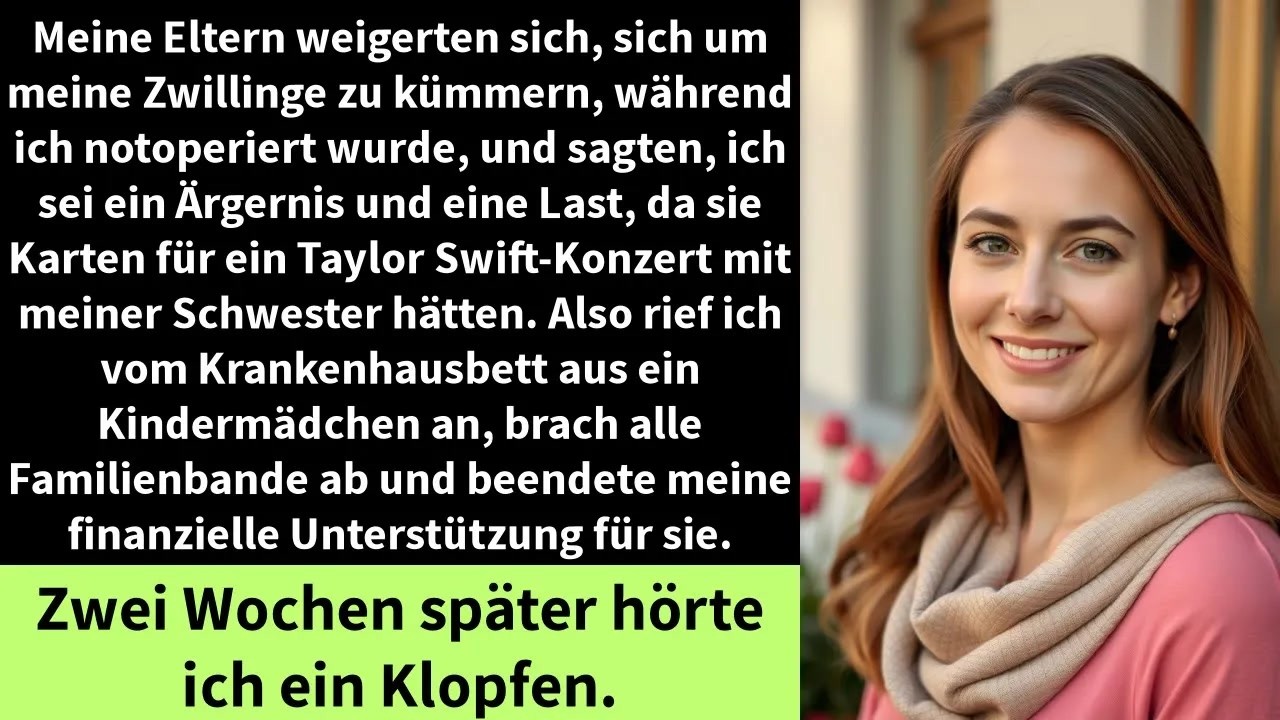 Meine Eltern weigerten sich, sich um meine Zwillinge zu kümmern, während ich notoperiert wurde,