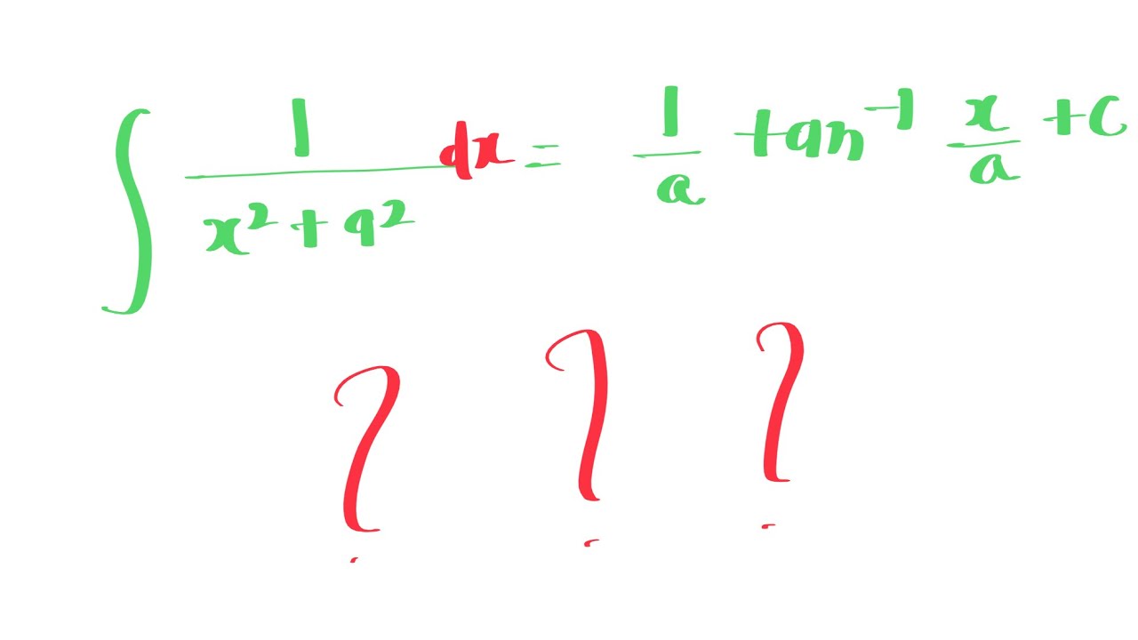 one-upon-x-square-plus-a-square-dx-is-equals-to-one-upon-a-tan-inverse