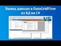 Вывод данных в DataGridView из базы данных на C#