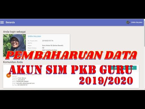 Perbaharui Segera Data Guru/PTK Di SIM PKB GURU 2019/2020 - Media Guru Tutorial