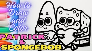 Spongebob | Patrick | How to draw and Color | Coloring Pages #3
