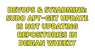DevOps & SysAdmins: sudo apt-get update is not updating repositories in Debian Wheezy Content