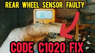 MITSUBISHI OUTLANDER : HOW TO FIX CODE C1020 RL WHEEL SPEED SENSOR CIRCUIT