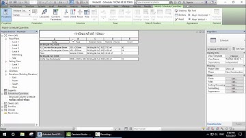 REVIT HƯỚNG DẪN xuất khối lượng Material Take off