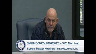 Special Master Hearings 2pm February 27 2020