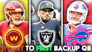 Ranking all 32 Backup NFL Quarterbacks for 2021 from WORST to FIRST