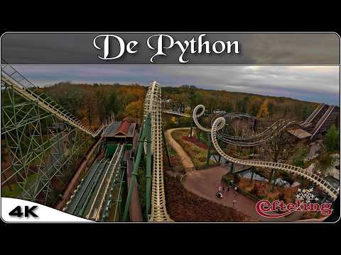 4K | EFTELING - PYTHON (2025) | POV | Vecoma Corkscrew