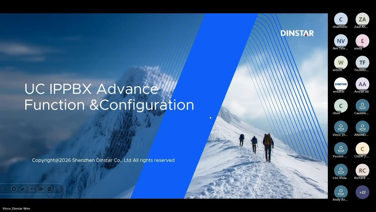 DINSTAR Webinar: UC Series IP PBX Technical Training Lesson 2-Advanced Configuration