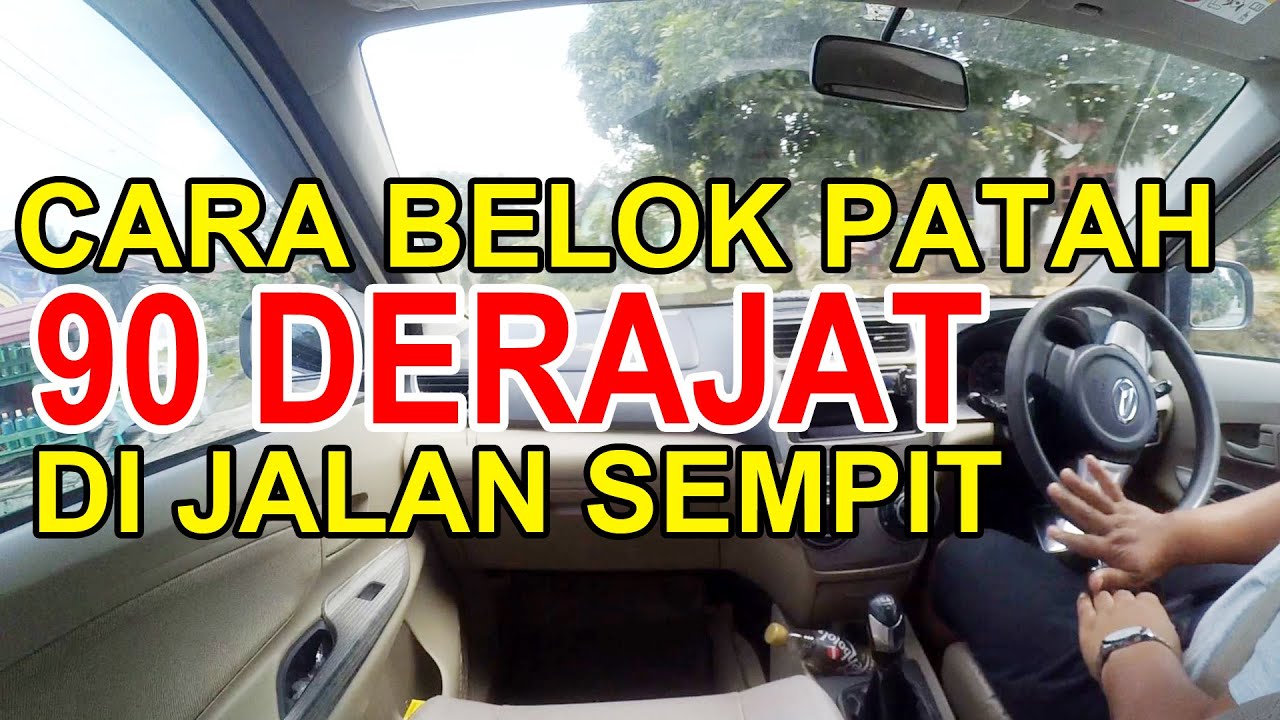 CARA BELOK PATAH DI PERSIMPANGAN JALAN SEMPIT MENGGUNAKAN MOBIL MANUAL