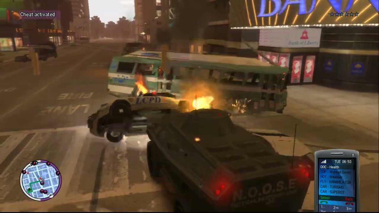 Tank Rampage in Manhattan! Total Police Chaos – GTA IV