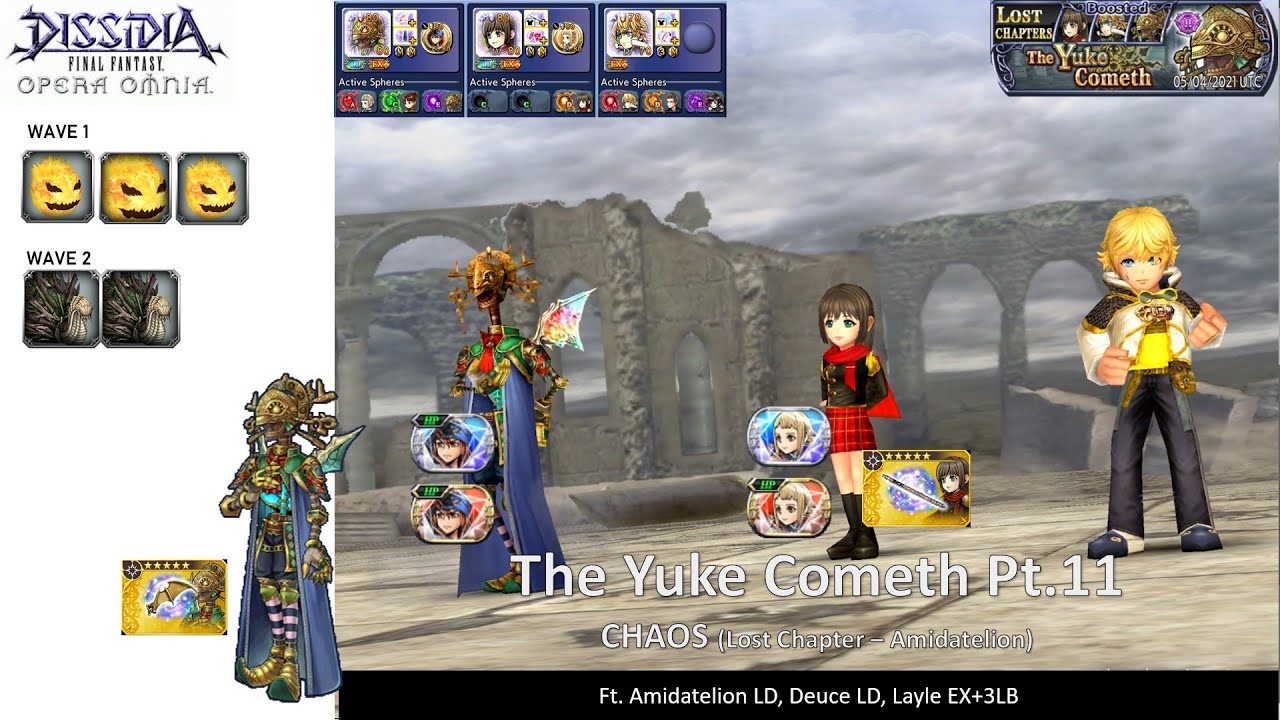 DFFOO GL (The Yuke Cometh Pt.11 CHAOS) Amidatelion LD, Deuce LD, Layle