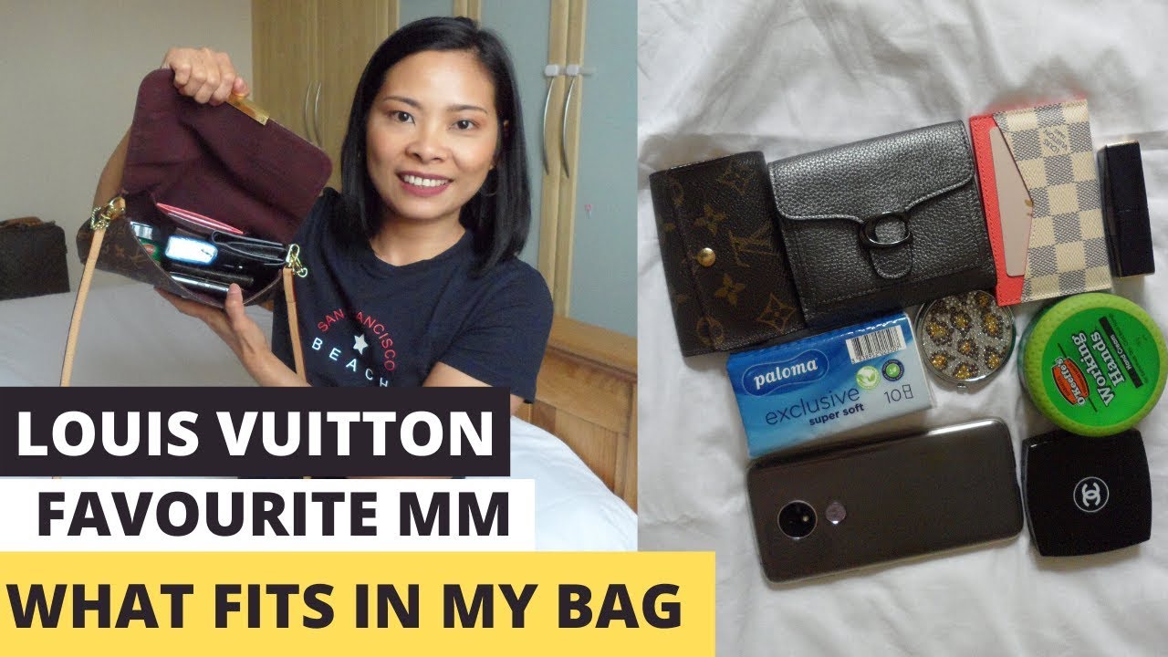LOUIS VUITTON FAVORITE MM HONEST REVIEW  What fits, mod shots, and would I  recommend it? 🤎🤎🤎 