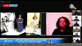 18 JULY 2021 SUNDAY SERVICE LIVE BROADCAST WITH PROF. LESEGO DANIEL PART 1