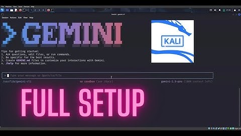 How to Use Google Gemini in Your Kali Linux Terminal? Full Setup