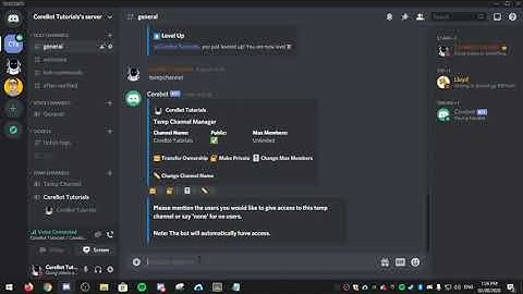CoreBot Temp Channels
