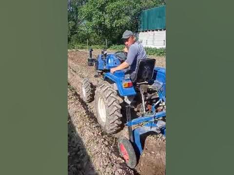 Двухрядная картофелекопалка - YouTube