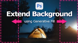 Photoshop Beta Generative Fill with AI  Extend background