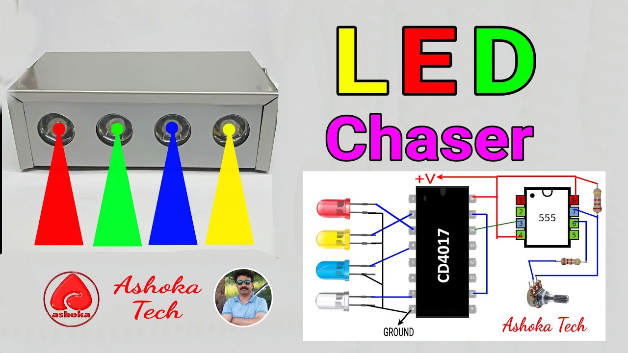 Running Light LED Chaser Circuit Diagram And Disassembling | Diwali