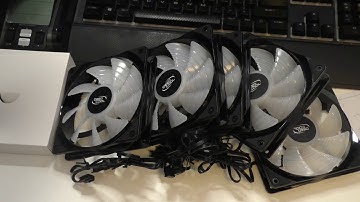 DeepCool RF120M 5x RGB Fans Unboxing