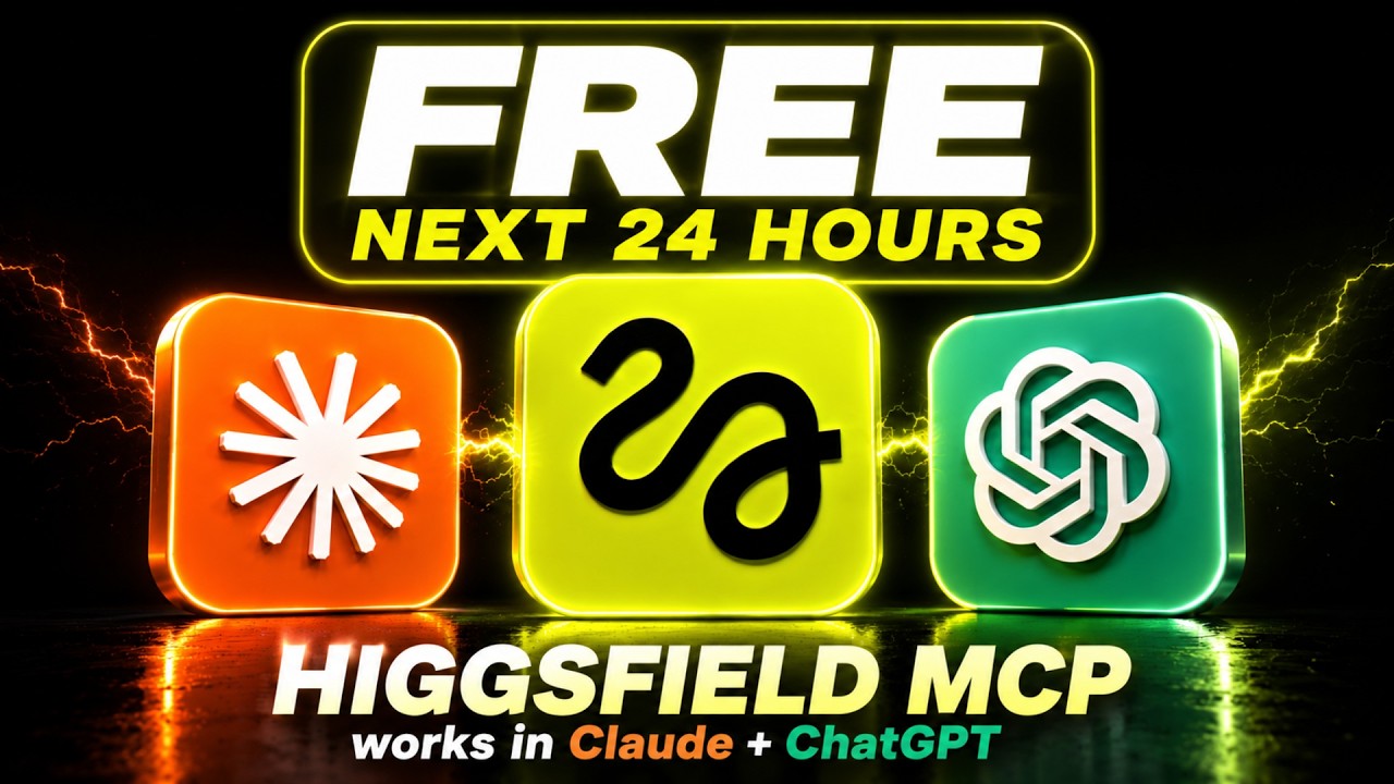 Higgsfield MCP Is FREE for 24 Hours Inside Claude & ChatGPT