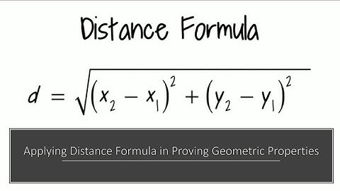 Applying Distance Formula in Proving Some Geometric Properties | Part 2