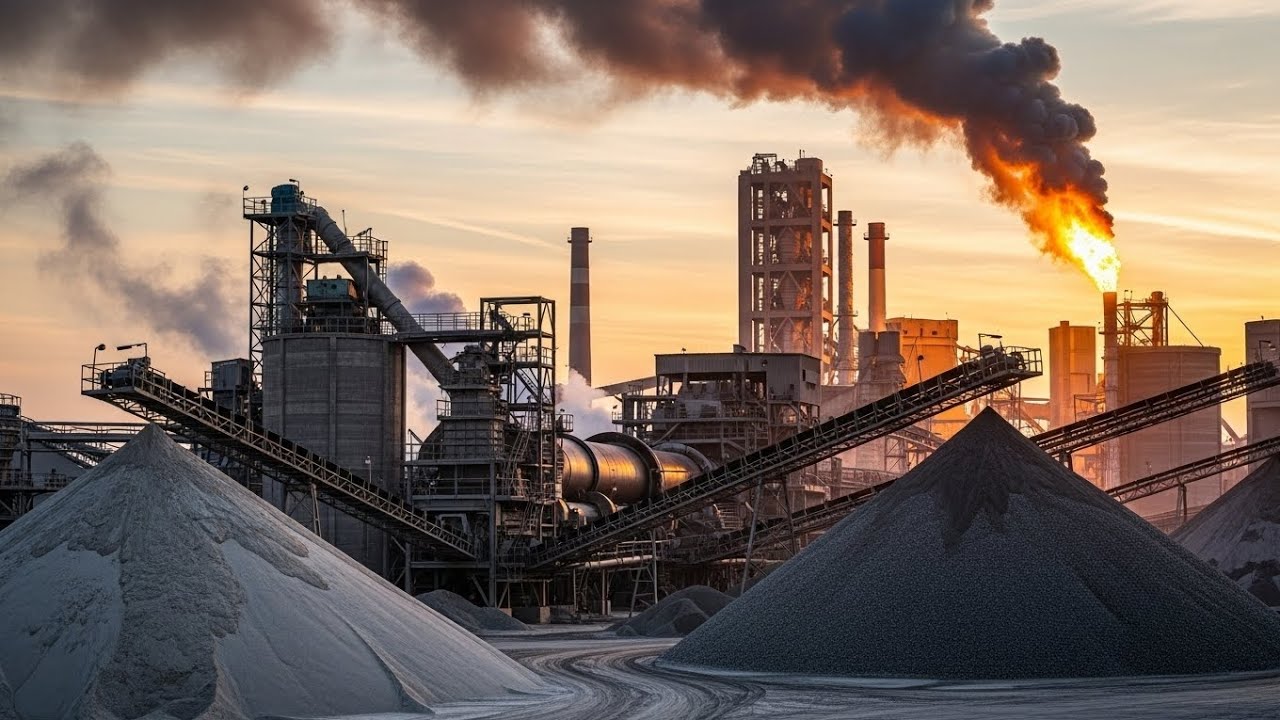 How Cement Is Manufactured| Inside a Cement Factory Step by step process 