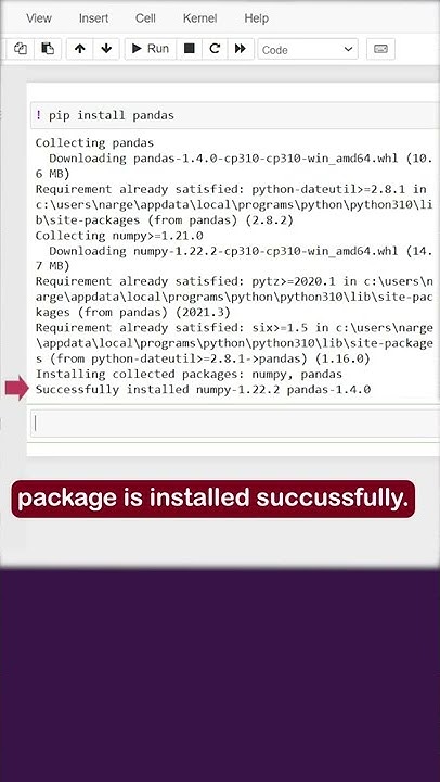 How to Install Packages in Jupyter Notebook | Installing Python ...