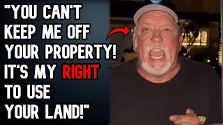 Crazy Neighbor Sneaks On My Land Repeatedly, Starts FIRE! Cops Called! - r\/EntitledPeople