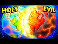 HOLY WORLD vs EVIL WORLD As Virtual Reality GOD (Deisim VR Funny Gameplay)