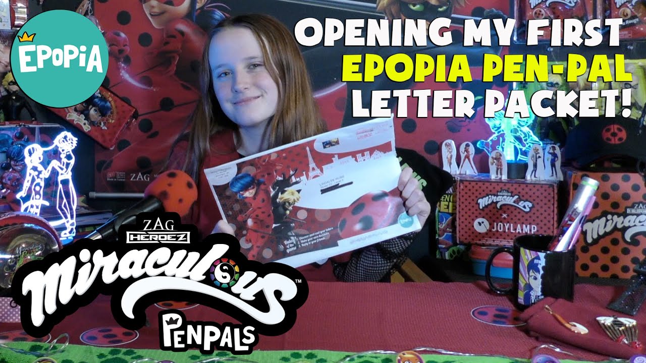 OMG!!! Ladybug & Cat Noir Wrote Me!!!! Opening my Miraculous PenPals Letter Packet from Epopia!