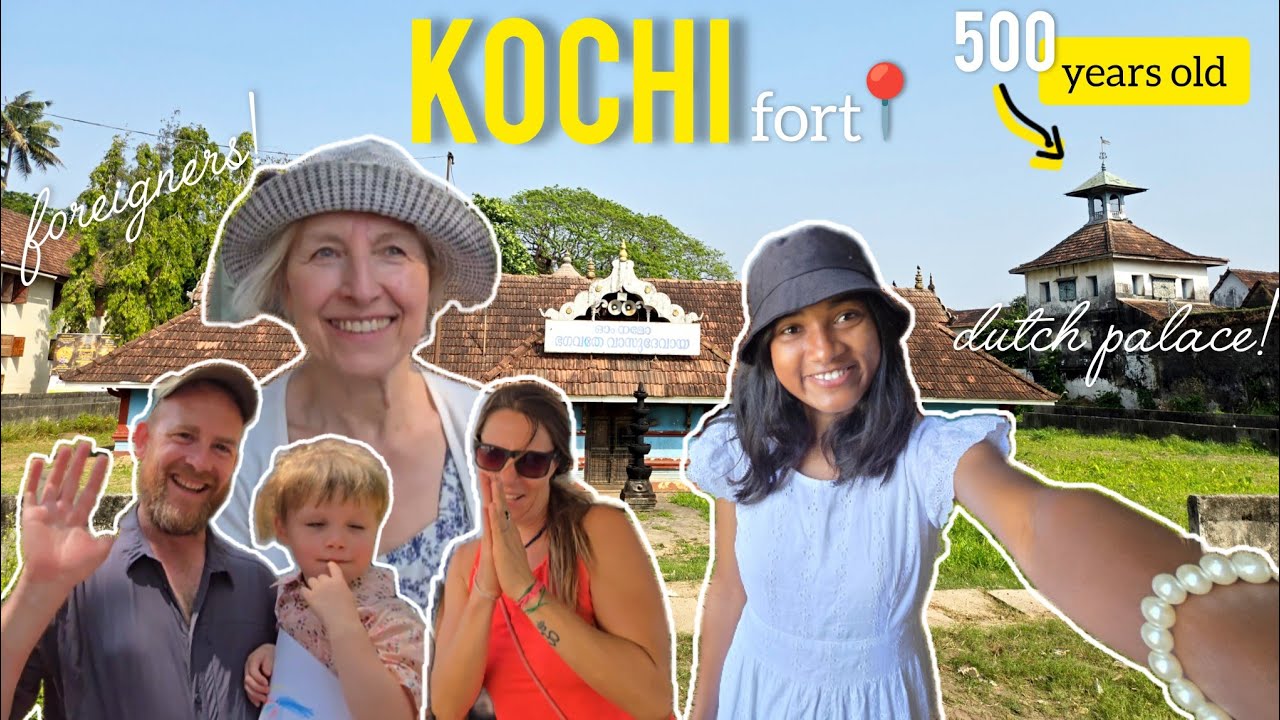 Kochi Vlog with Foreigners 🇮🇹 Dutch Palace | Kochi Fort & Beach | Marine Drive ⛵️ 
