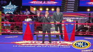 Cesar Duran  presenta CMLL vs MLW en la Arena México 