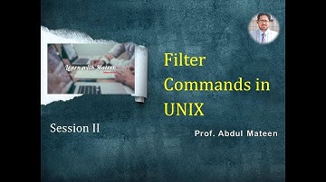 Filter Commands in UNIX Part 2