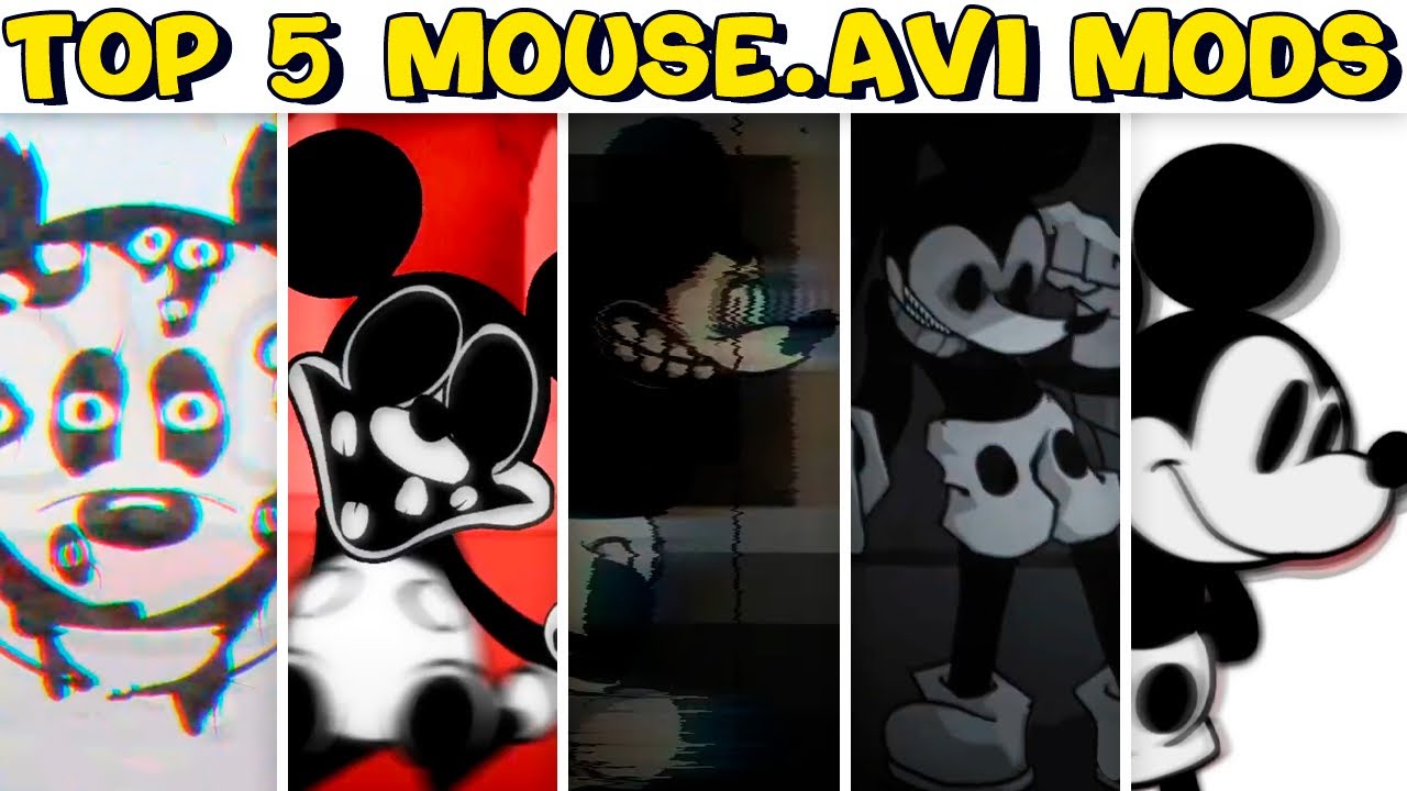 Friday Mouse Top 5 Mouse.avi Mods #2 - Friday Night Funkin’ - YouTube